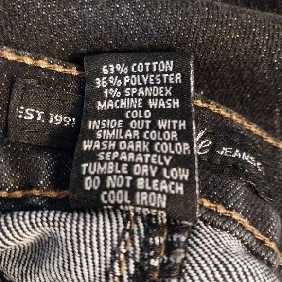 Southpole Women’s Jeans Sz 11 Denim Stretch Straight Leg Mid Rise Embroidered - Picture 8 of 8